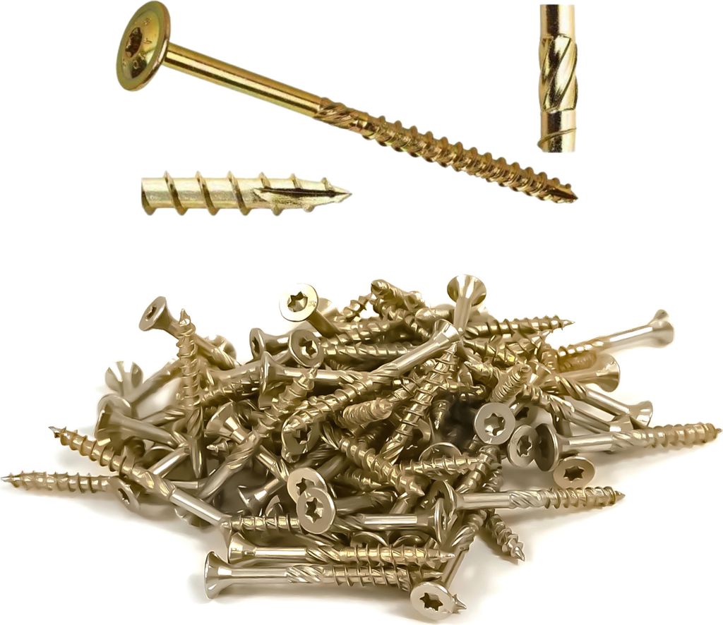 BKshop | Schrauben - Holzschrauben - 500 Stücke - Spax Schraube 5x45mm - Senkkopfschraube - Edelstahlschrauben - TX 25 Torx