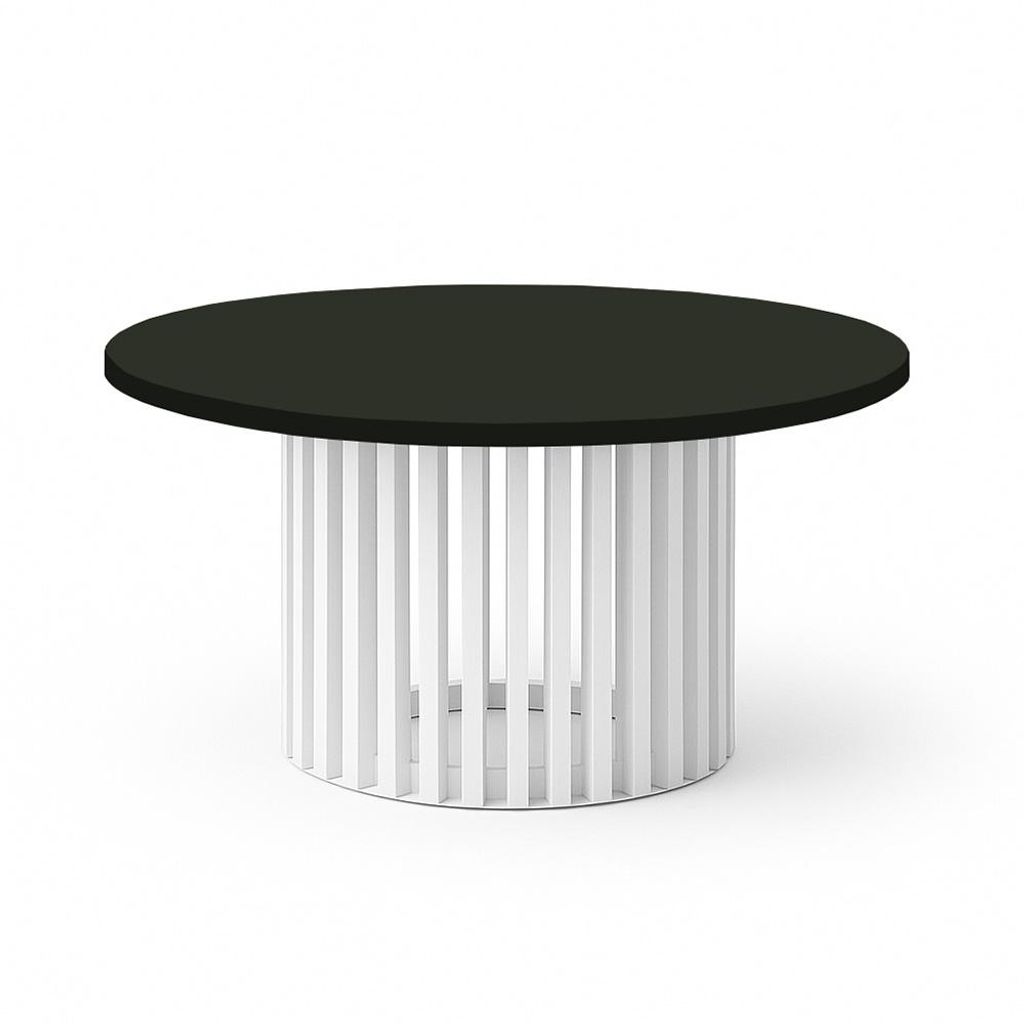 DOVER Couchtisch, 75 cm, minimalistisch und zeitlos - Eiche Schwarz/Weiß