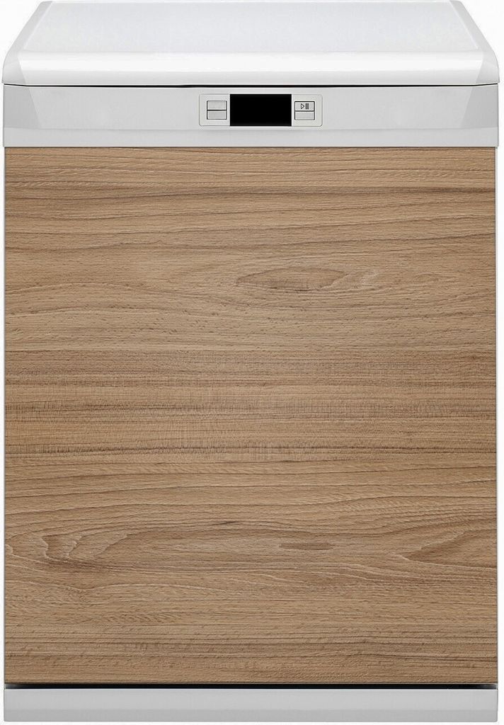 Geschirrspüle Magnet für Spülmaschine Magnetmatte Küche Magnete Dekorative 60x70 cm - Holzbraune Bretter