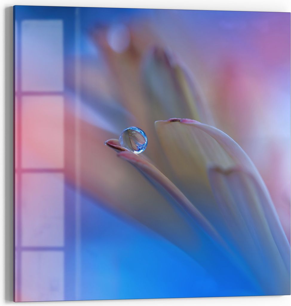 DEQORI Magnettafel Glas 30x30 cm 'Reine Harmonie' beschreibbar Whiteboard Pinnwand Küche