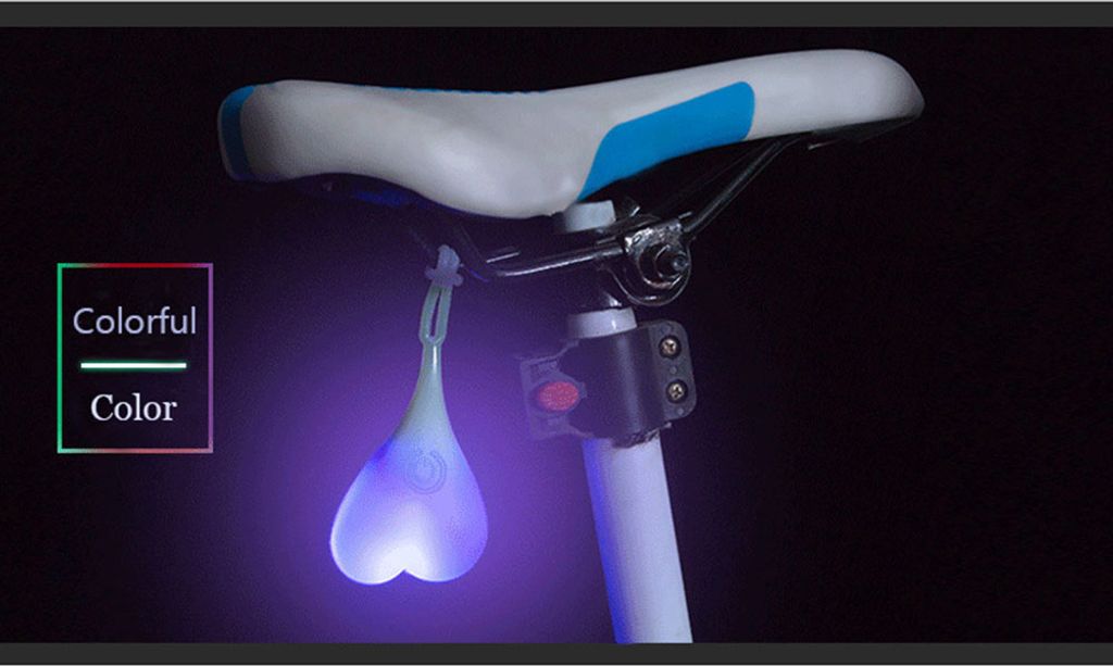 Wasserdichte Silikon Fahrrad-Schnecke hinten Lichter Produktbild 