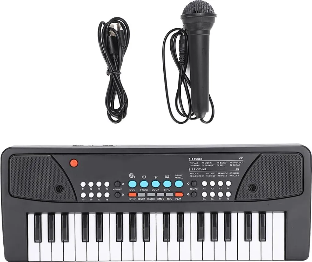 Piano portable multifonctionnel 37 touches avec micro pour petit bébé