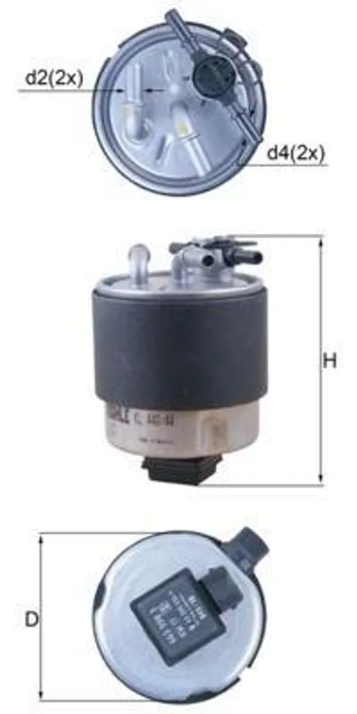 Filtre à carburant KNECHT KL 440/44 pour révision auto et grand trajet vacances