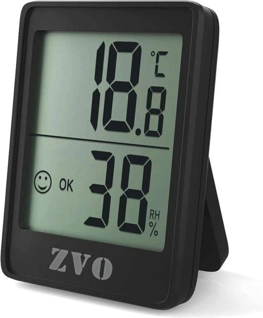 Station météo intérieure avec thermomètre hygromètre numérique blanc