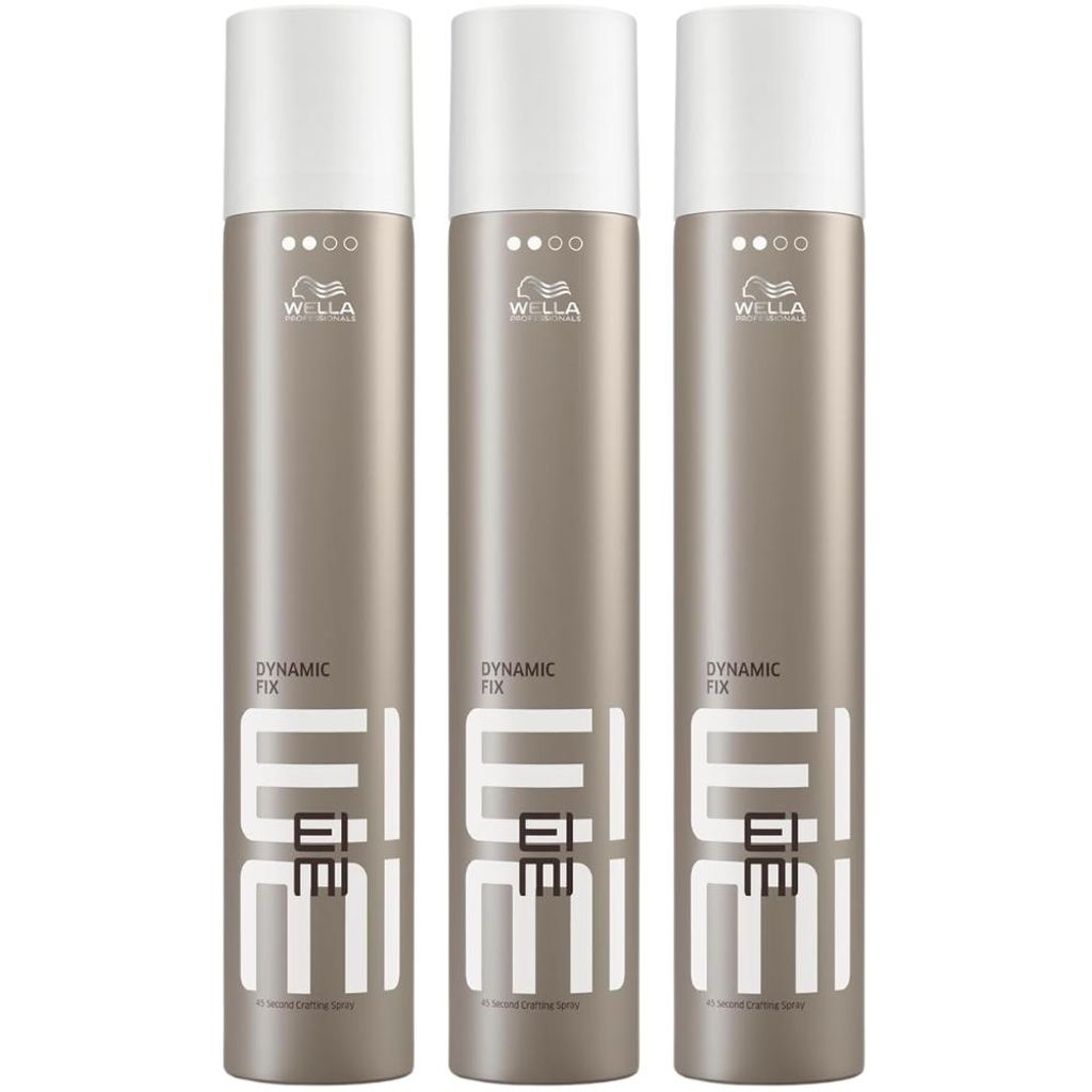 Wella EIMI Dynamic Fix Haarspray 3 x 500ml flexibler Halt Produktbild 