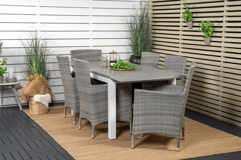 Chaise Empilable Malin Gris Anthracite avec Coussin Confort - Set - 4
