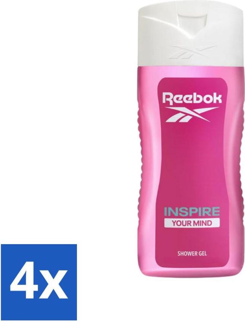 Reebok - Inspire Your Mind - Duschgel - 400 ml - Vorteilspack - 4 Stücke