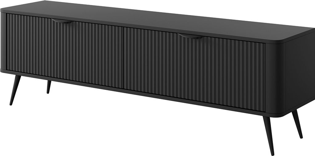 TV-Ständer 163 cm MOODY - schwarz