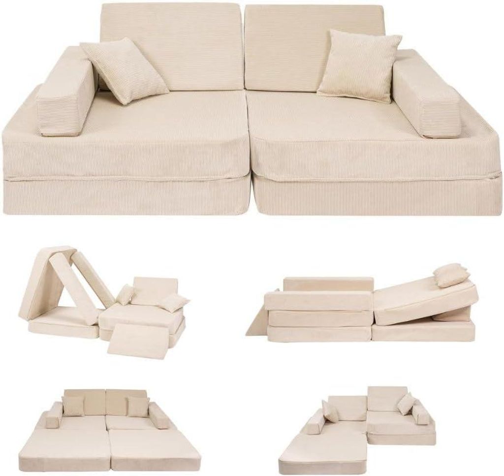 Angelove - Modułowa Sofa do Zabawy dla Dzieci - 8 Elementów Zdjęcie produktu 