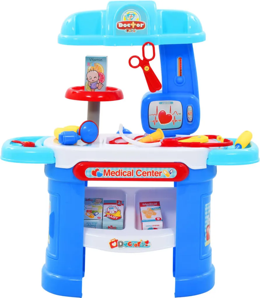 vidaXL Ensemble de Jeu du Docteur 15 Pièces Jouet Médical Enfant 67,5 cm