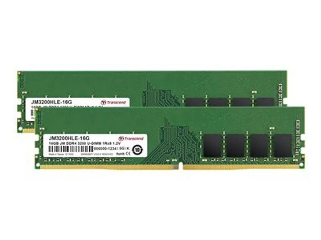 Kit Mémoire DDR4 32Go Transcend 3200Mhz pour Supprimer les Lenteurs PC