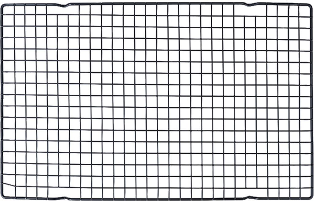 Kühlgitter aus Edelstahl zum Backen und Grillen. Robustes Drahtgitterdesign. Schnelles Abkühlen. Hohe Hitzebeständigkeit. Leicht zu reinigen. Mu...