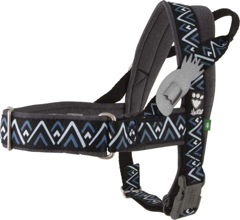 Harnais anti-traction Hurtta Razzle-Dazzle noir confortable 55-65 cm