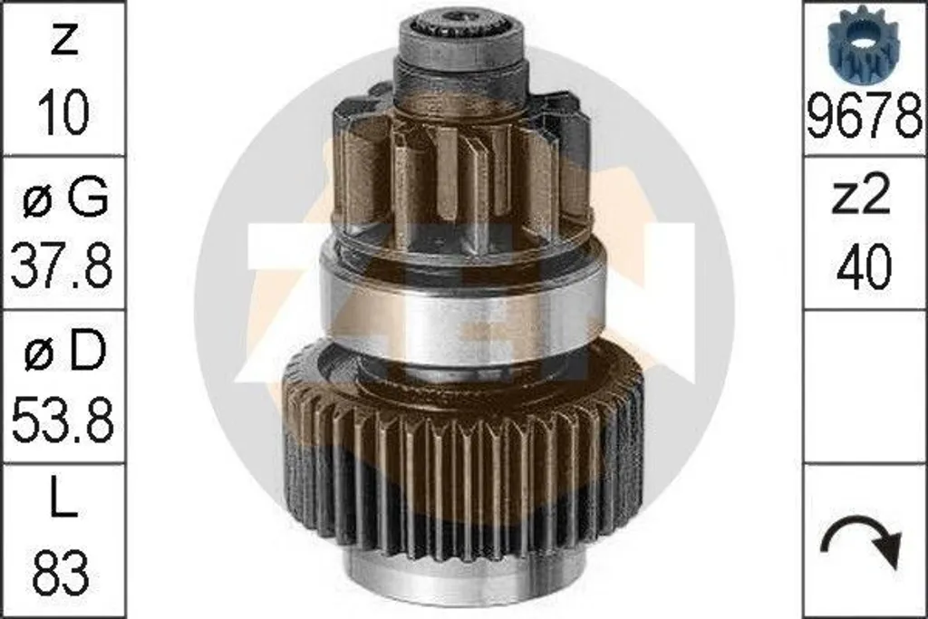 ERA ZN0954 - OE 28011 54380 Scatola ingranaggi libera, motorino d'avviamento per Yaris Verso (P2), Yaris (P1), Hilux, Corolla (E11), Corolla (E10), Carina E (T19)