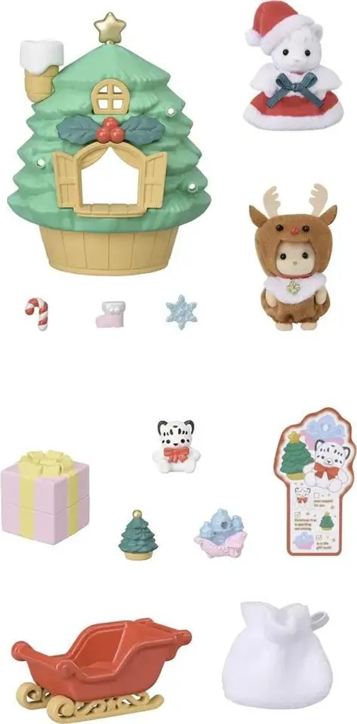 Maison avec Arbre de Noël et Bébés : Décor Complet pour Petit Espace - 2