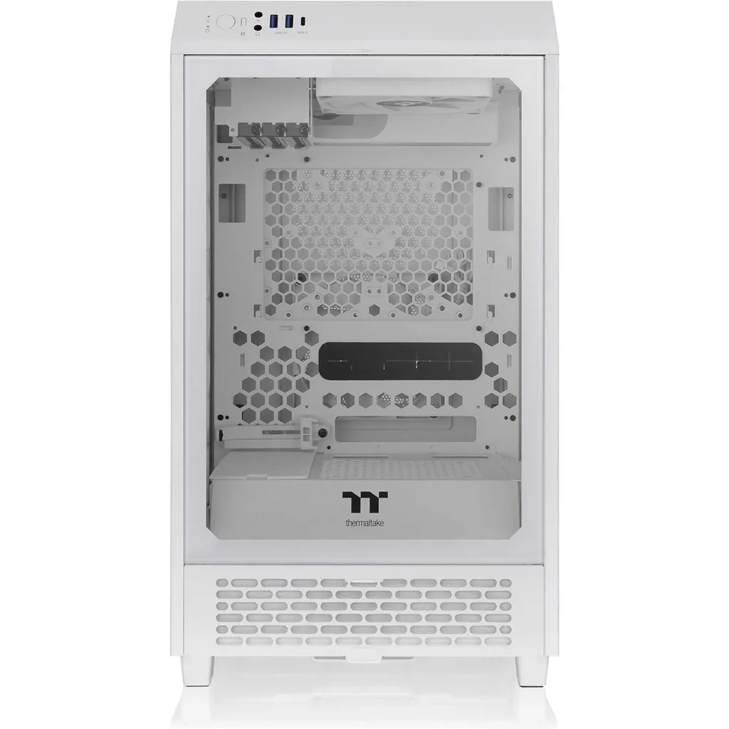 Châssis PC Gaming Compact Thermaltake The Tower 200 Snow pour Setup ITX