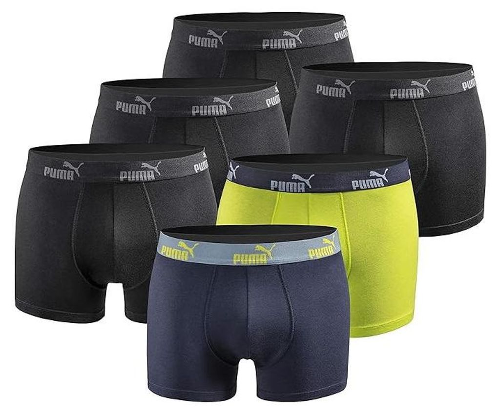 Puma Herren Boxershorts 6er-Pack - 701218254, Farbe:lime, Produktbild 
