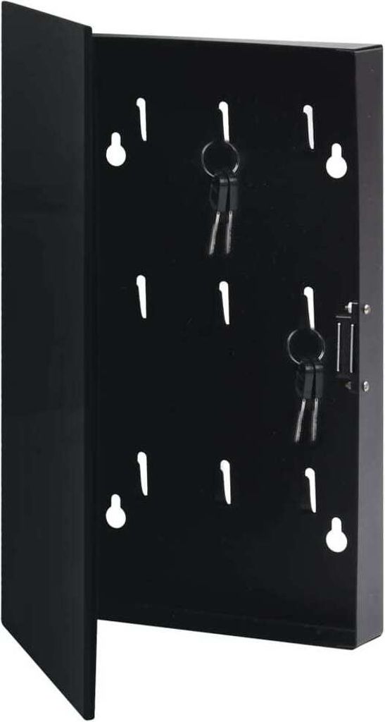Schránka na kľúče s magnetickou tabuľou čierna 30x20x5,5 cm Obrázok produktu 3