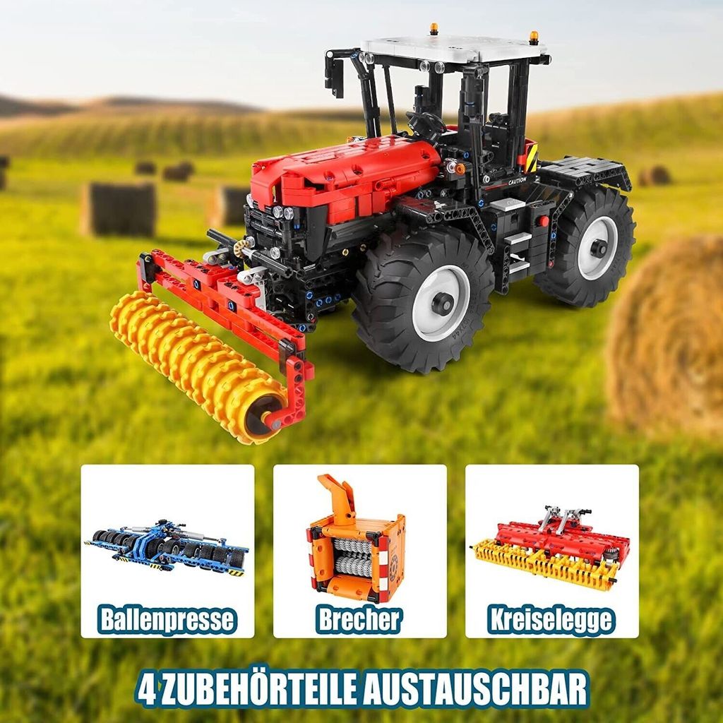 Mould King 24061 Technik Traktor - 466 Teile Bausatz Forstmaschine