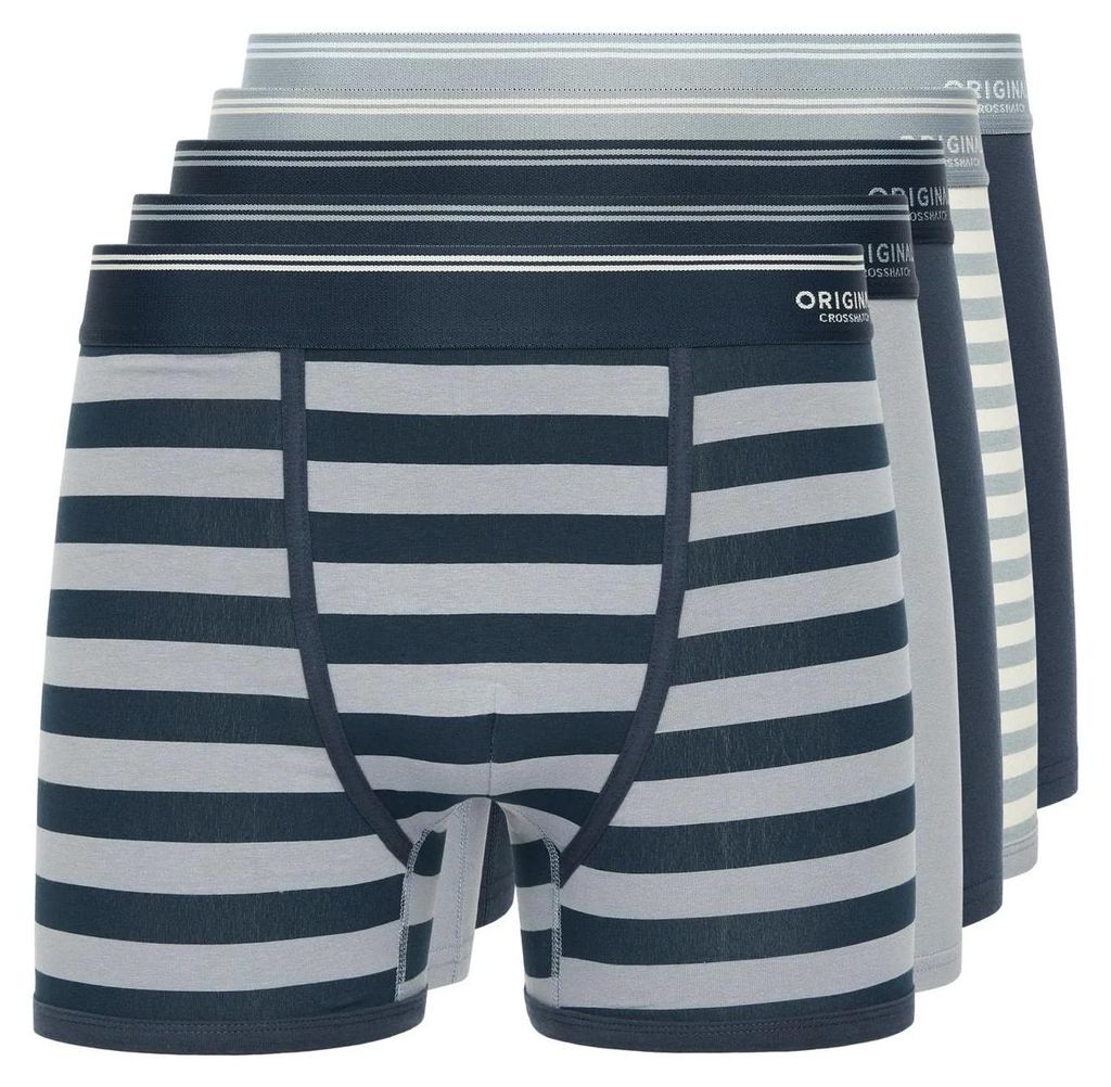Crosshatch - "Linatrix" Boxershorts für Herren (5er-Pack) BG2579 (XL) (Blau)