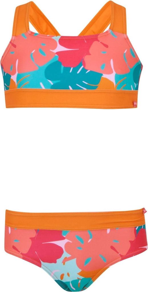 Regatta - "Dakaria III" Bikini Set für Mädchen RG11772 (158) (Orange/Blau/Pink)