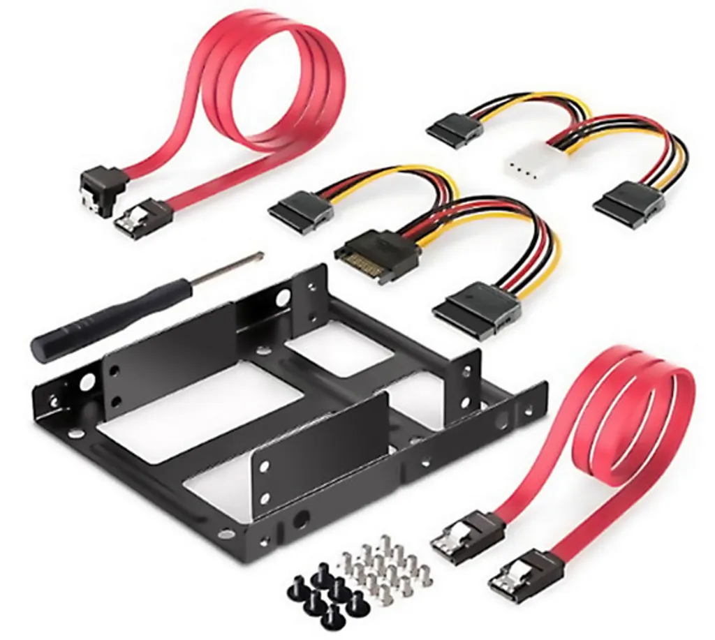 Support de montage SSD 2.5 métallique avec kit de câblage SATA