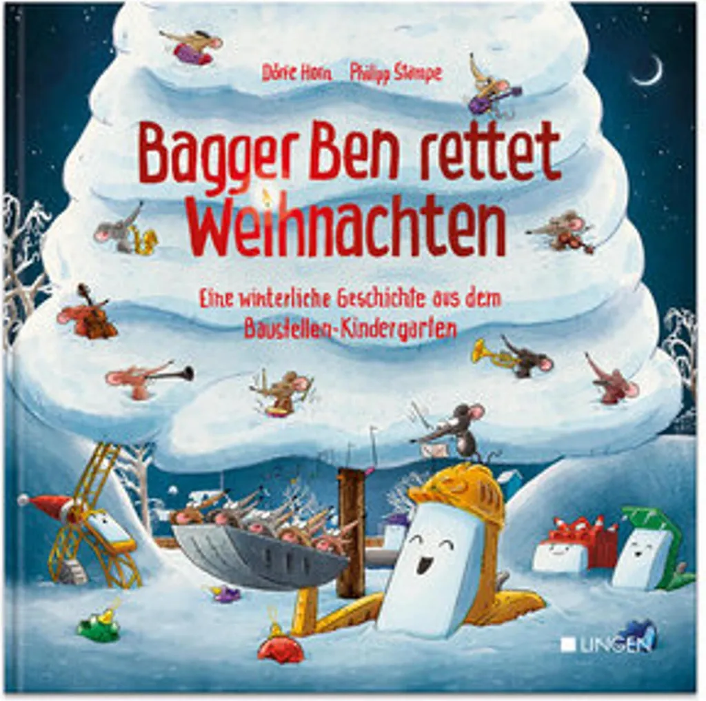 Livre de Noël la pelleteuse Ben pour enfants fans de gros camions