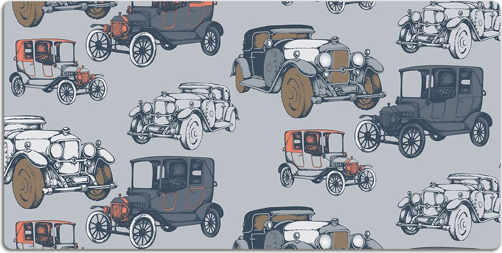 Schreibtischmatte Tischunterlage 90x45 cm Mauspad - Klassische Autos