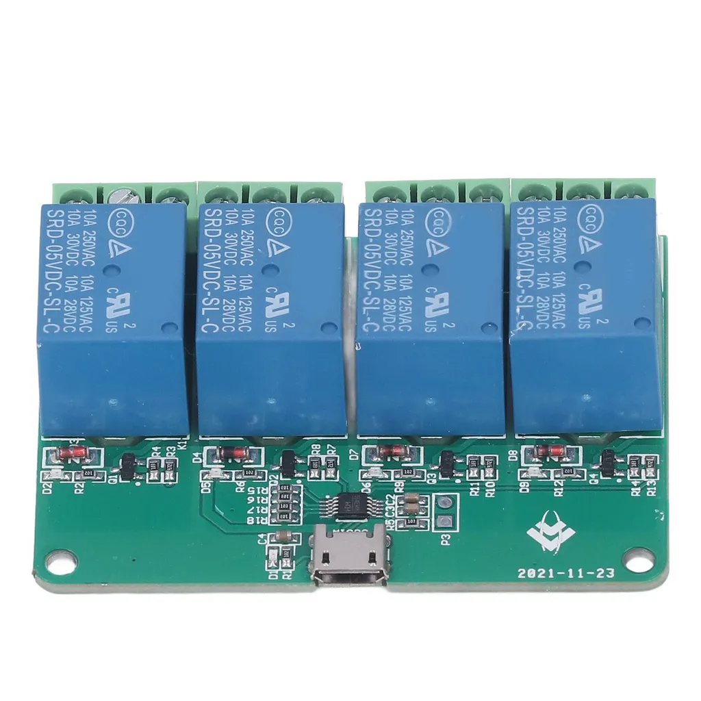 Modulo Relè USB 4 Canali 5V: Soluzione Interruttore Controllo Intelligente PC