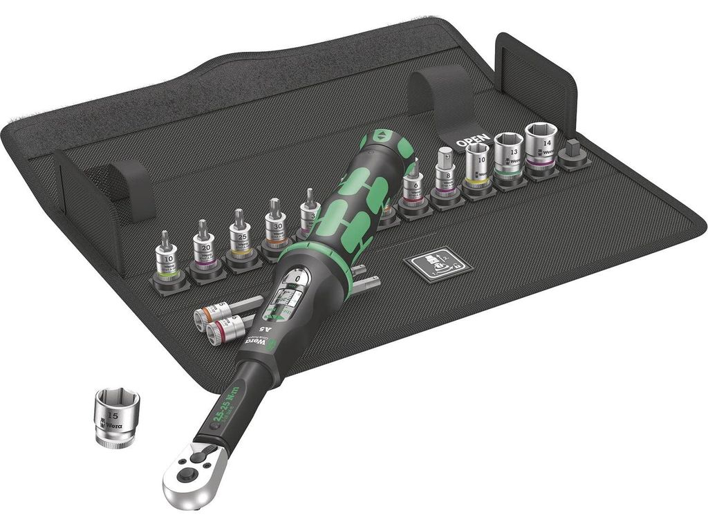 Kit d'outils de serrage Wera pour vélos, modèle Torque, 16 Image du produit 