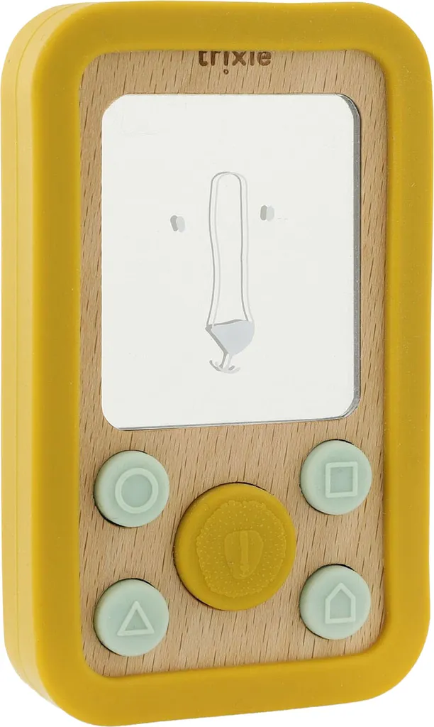 Téléphone bébé en silicone Mr. Lion : Jouet d'éveil souple et ludique