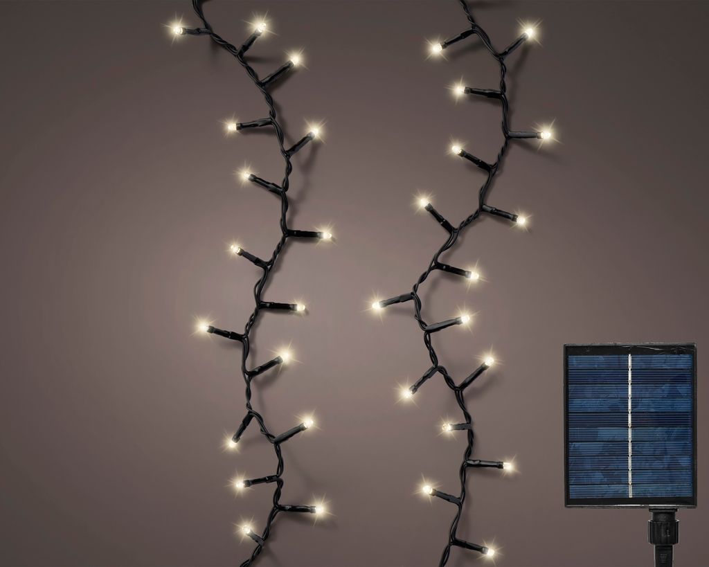 Kaemingk Solar LED-Licherkette Compact 16 m warmweiß Produktbild 