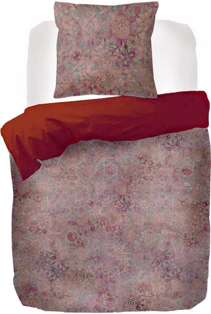 Kayori Satin-Bettwäsche Chana Farbe Lila Größe 155x220+80x80cm