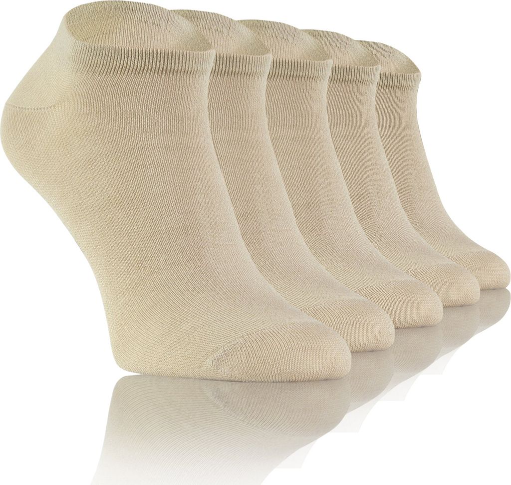 SESTIMI Bambus Sneaker Socken – 5er Pack | Weich, atmungsaktiv, anatomisch | Antibakteriell & umweltfreundlich | Größe 36–46 | EU