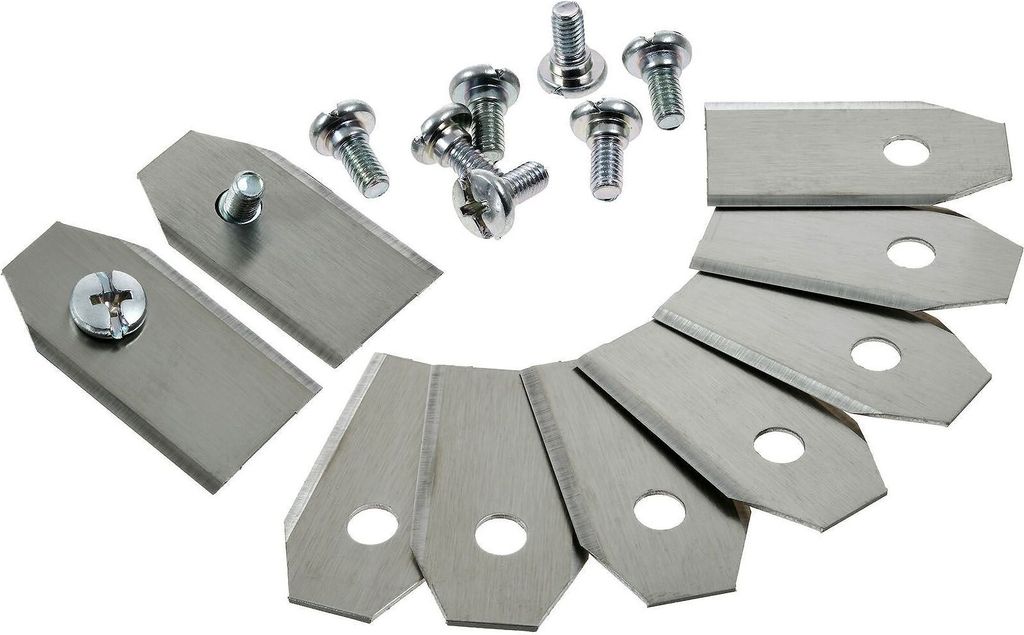 9x Ersatz-Messer-, Schneid-Klingen (0,75mm) kompatibel mit Mähroboter Husqvarna Automower 430X