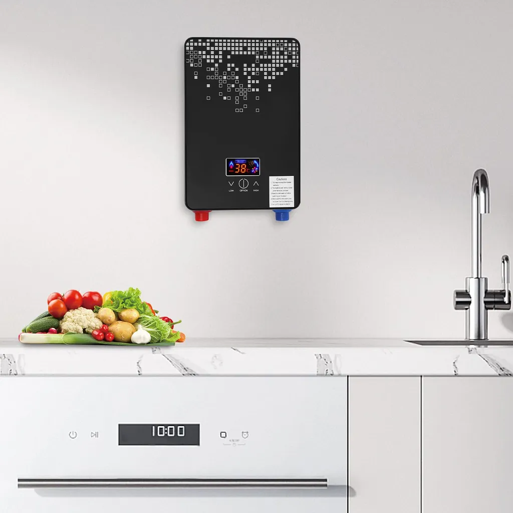 Chauffe-eau électrique 30-55°C réglable 6500W avec protection surchauffe - 3