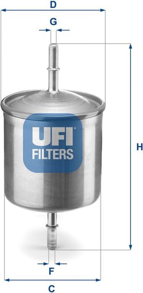 UFI 31.846.00 Kraftstofffilter OE 30636704 kompatibel mit S60, S80, V70, XC70