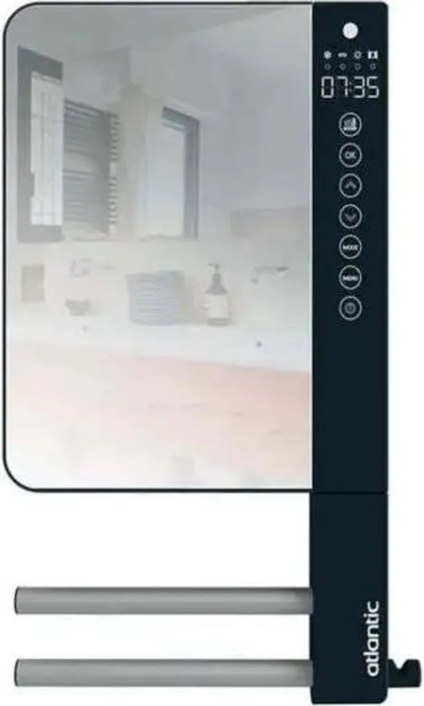 Atlantic Telia miroir avec porte-serviettes soufflant 1000+800W