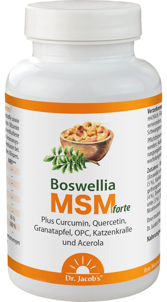 Dr. Jacobs Boswellia MSM forte, comprimés pour un système Image du produit 