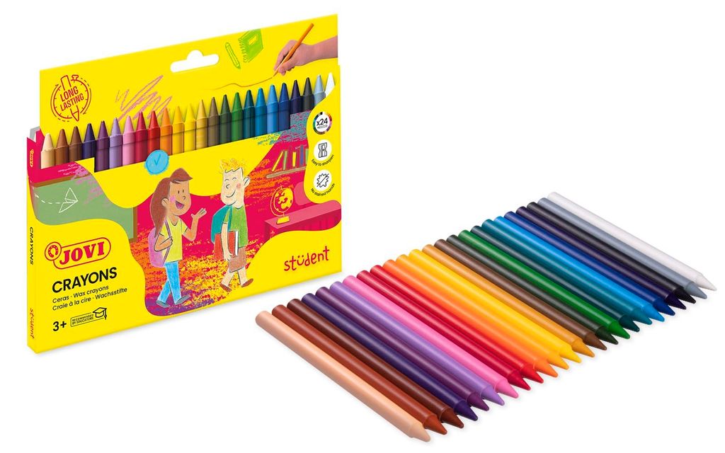 Jovi Wachsmalstifte Plasticolor, ab 3 Jahren, geruchlos, Produktbild 