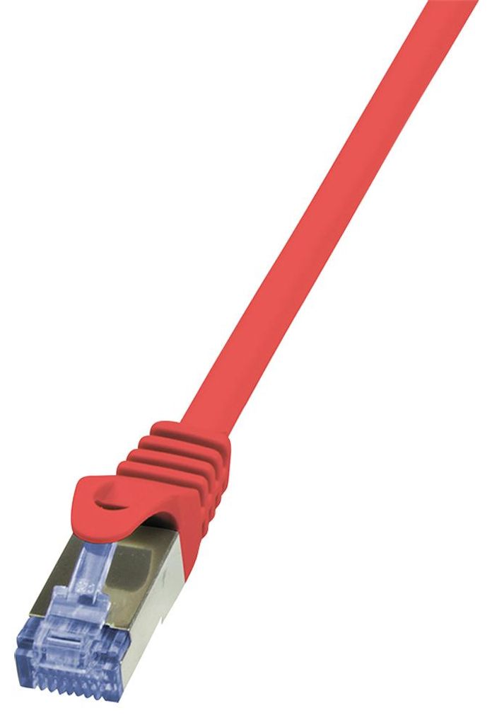 Logilink Patchkabel CAT6A  S/FTP AWG26 PIMF  1,00m rot Produktbild 