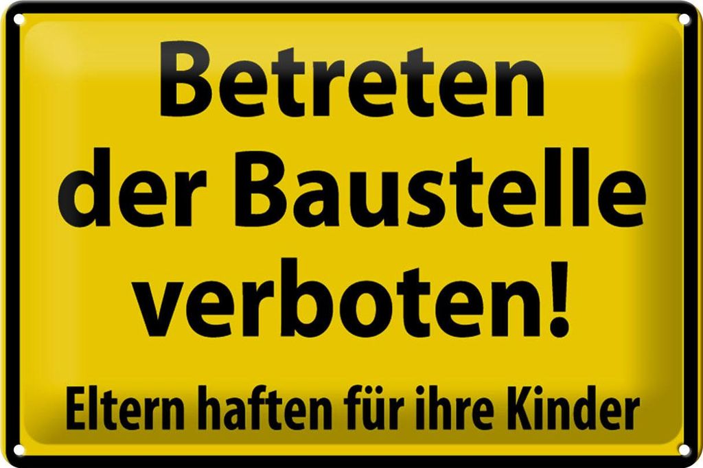 Blechschild Spruch 30x20cm Männer sind nicht perfekt