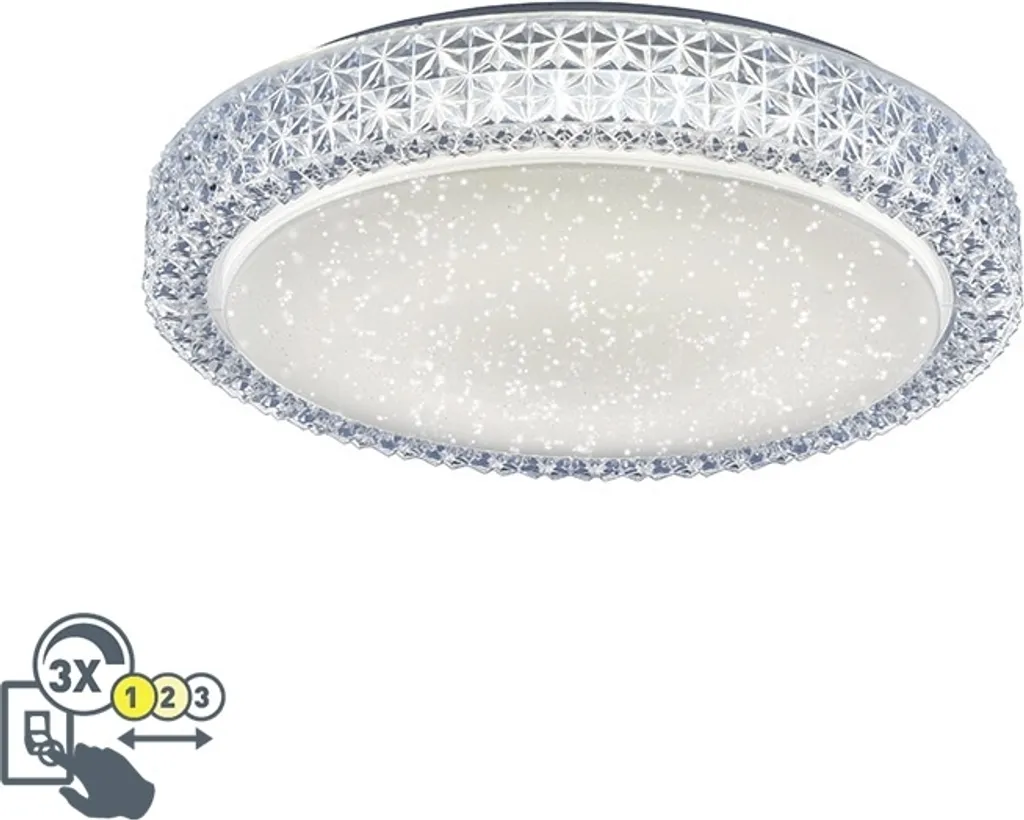 Lampada LED Soffitto 40cm Effetto Stelle | CCT Bianco Caldo/Freddo - 10