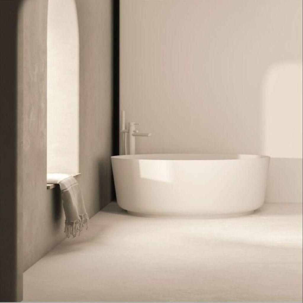 Mineralguss Badewanne SERAVA freistehend 110 cm