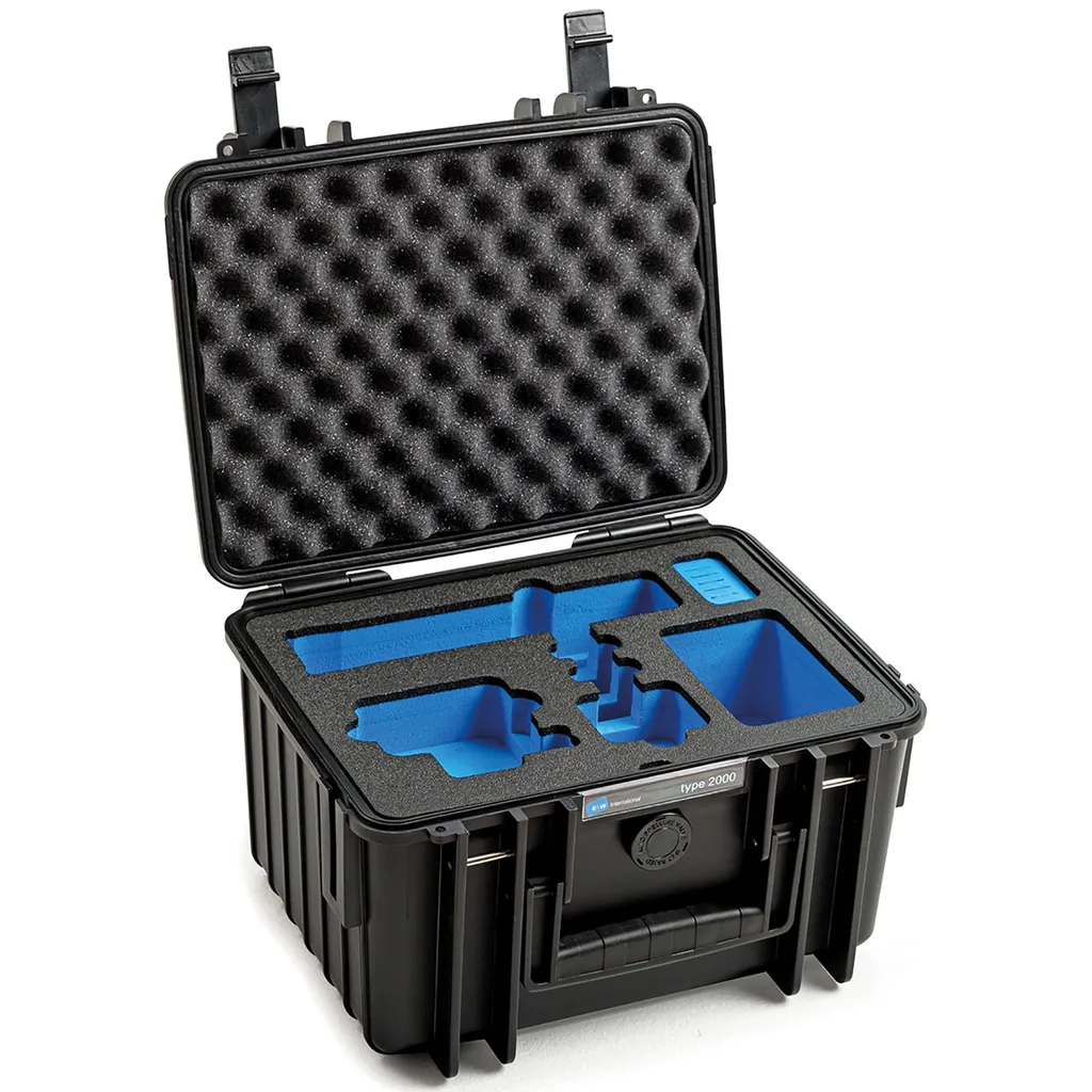 B&W Type 2000 Case GoPro 9/10 avec mousse antichoc et valve de pression