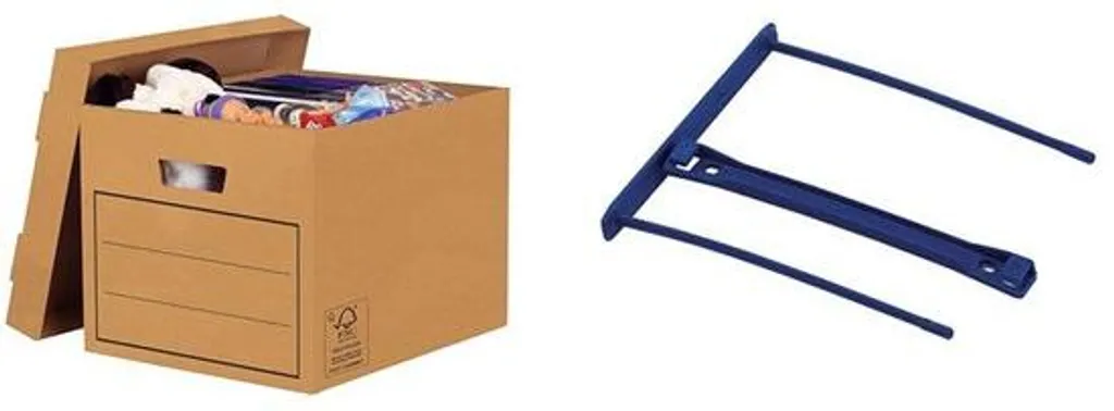Boîte de rangement archives 100mm écologique en pack de 50 - Résistante