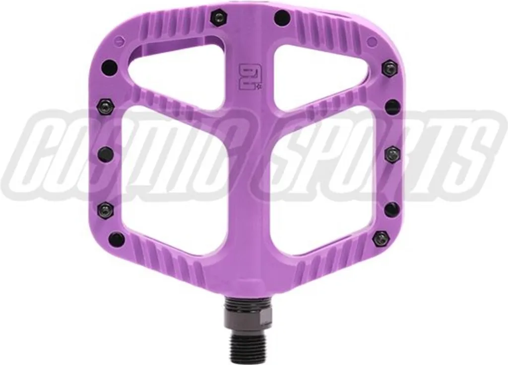 Pédales de vélo plates en nylon violet NG Sports pour Enduro et BMX