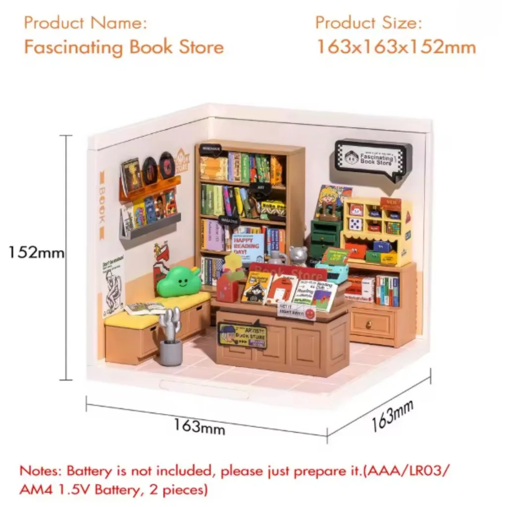 Kit DIY Puzzle 3D Boutique Bubble Tea en plastique résistant 130 pcs - 7