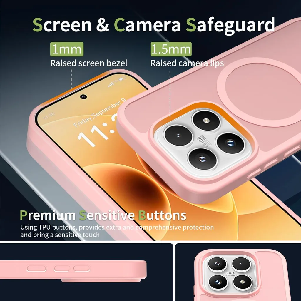 Anoowkoa Cover Magnetica per Xiaomi 17 5G con 2 Pezzi Vetro Temperato