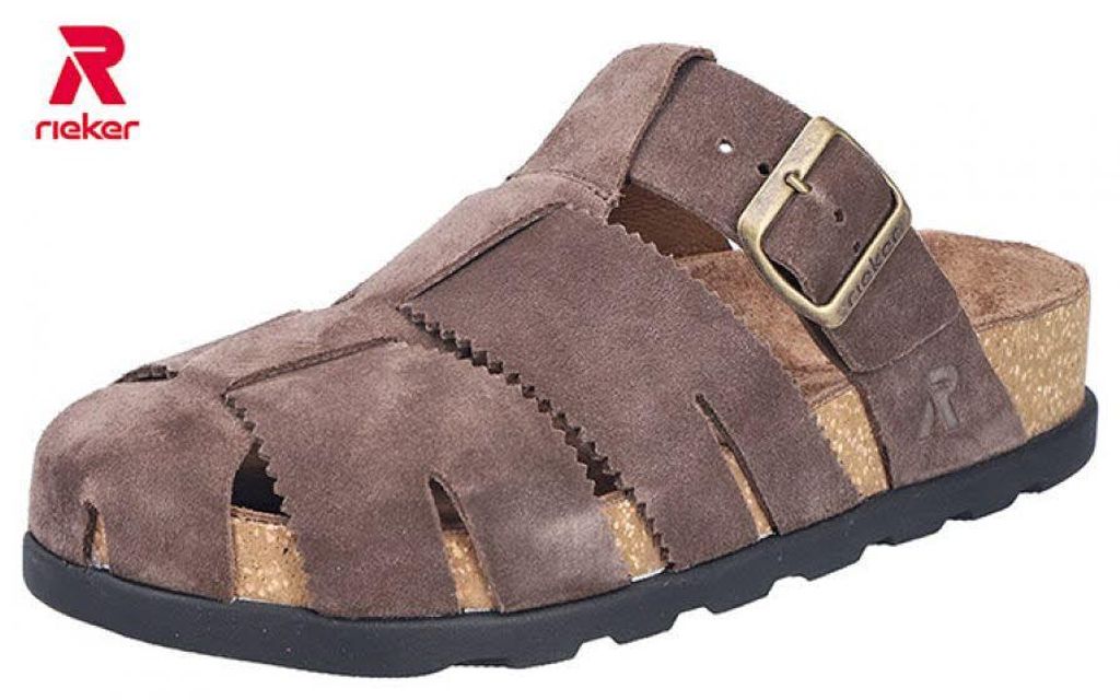 Rieker FSK Damen Sandaletten Pantoletten Hausschuhe braun 41